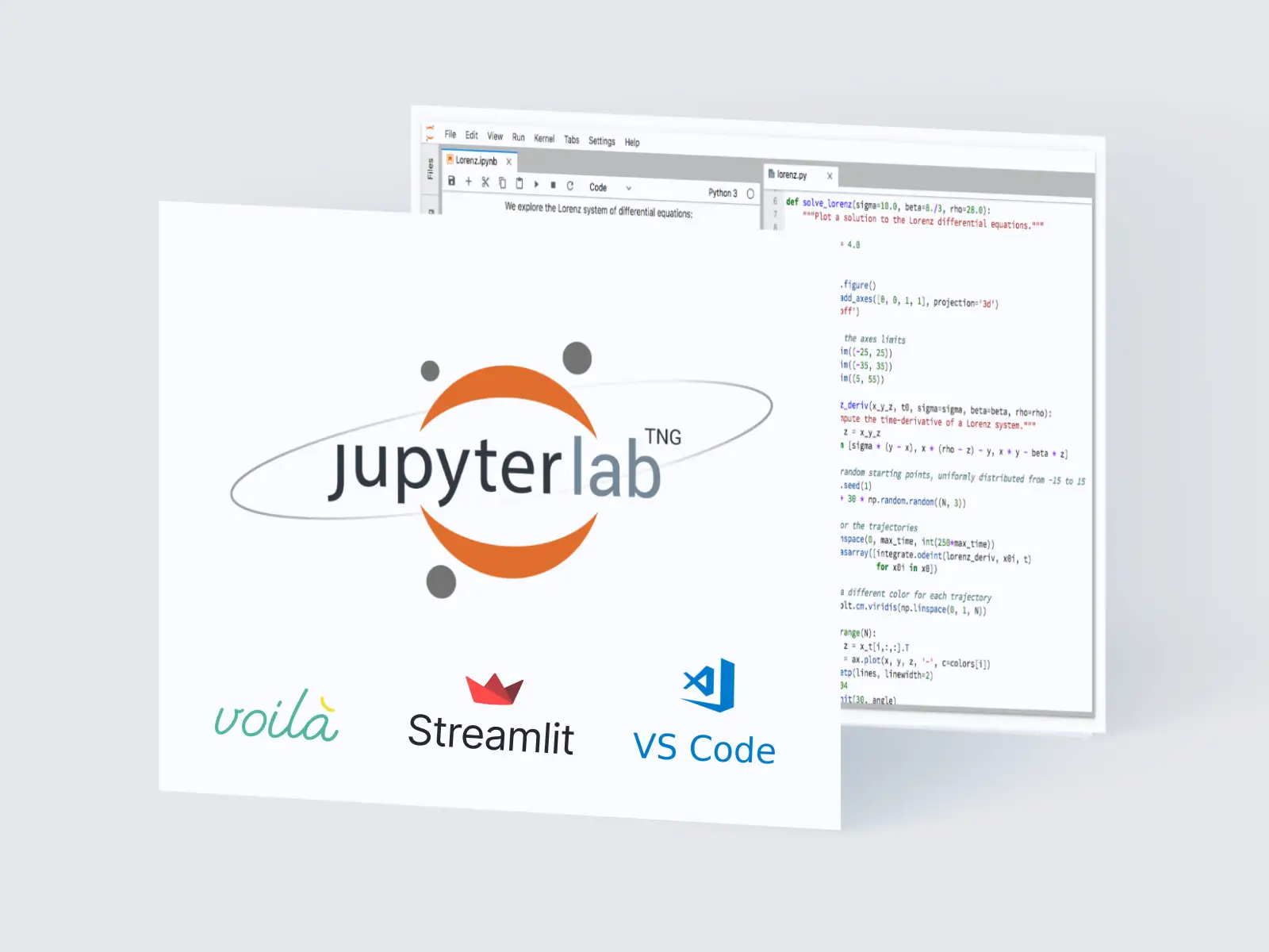 Illustration of IDEs available with the HFactory built-in Data Science