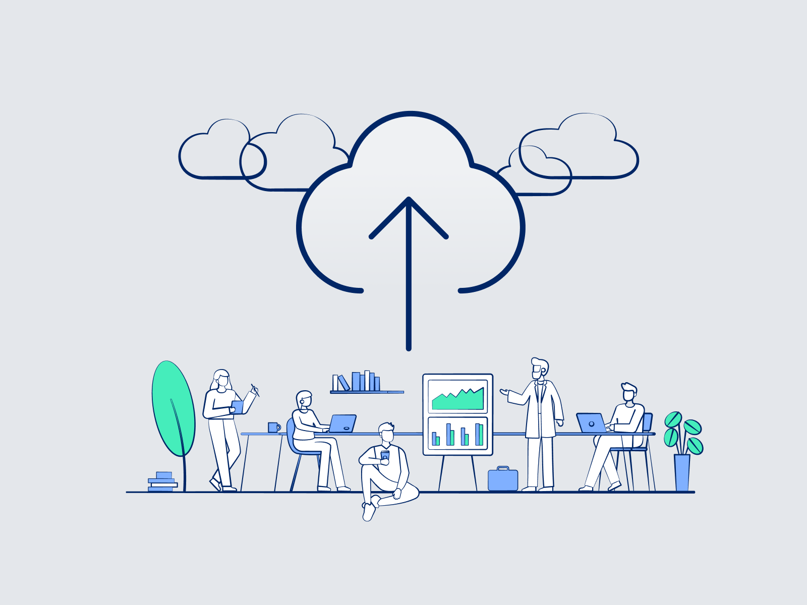 Illustration for sharing group work